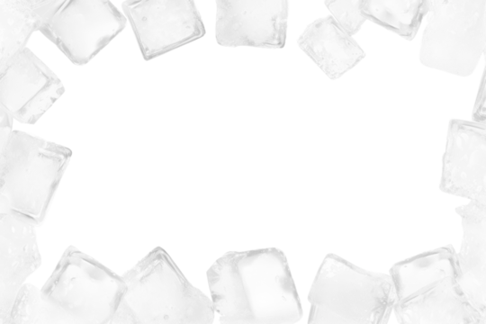 PNG Ice cube bottom border frame backgrounds snow freezing.