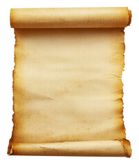 PNG Ancient scroll on plain background