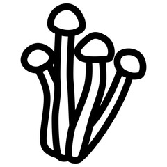 Cartoon Mushroom Outline 