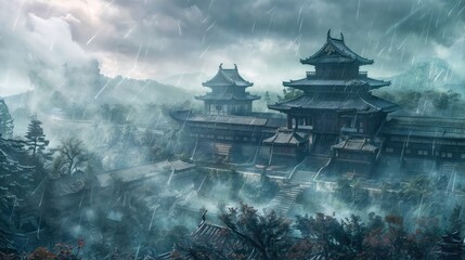 Buddhist shrine in the jungle