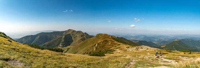 Fototapeta premium Hiking in the Mala Fatra Mountains, Slovakia.