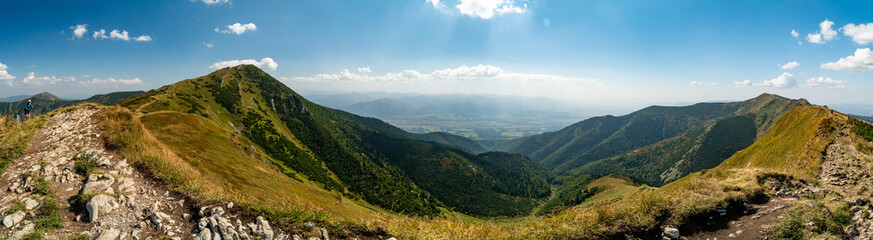 Obraz premium Hiking in the Mala Fatra Mountains, Slovakia.