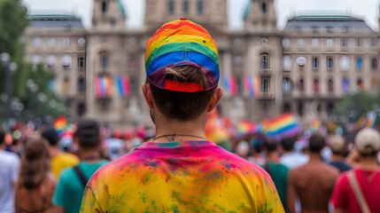 Obraz premium Pride Parade Budapest Hungary 