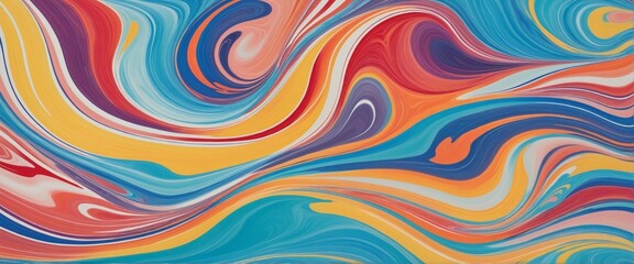 Obraz premium Abstract marbled oil acrylic paint graphic