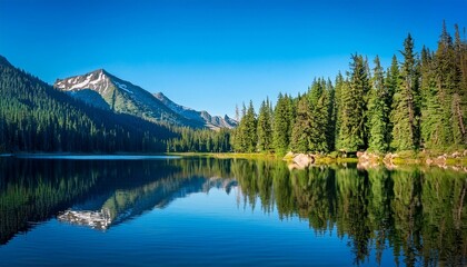 lake in the mountains