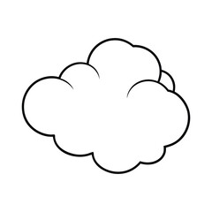 Cloud Drawing Design Vector Illustration Clipart Eps
