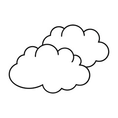 Cloud Drawing Design Vector Illustration Clipart Eps