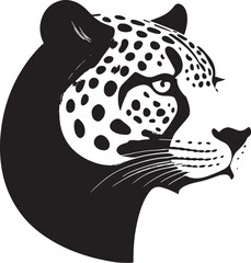 otorongo or amazonian jaguar vector on transparent background for digital content, t-shirts and stickers, jaguar vector logo, jaguar vector illustration