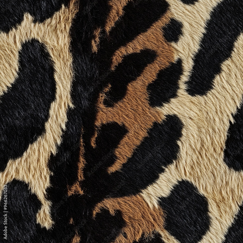 Poster a vibrant and striking pattern with distinctive leopard spots resembling fur textures