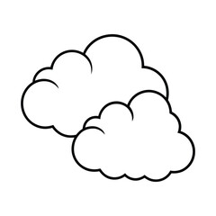 Cloud Drawing Design Vector Illustration Clipart Eps