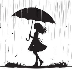 girl with umbrella