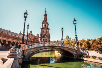 Naklejka premium Plaza Espana, Sevilla, Spain.