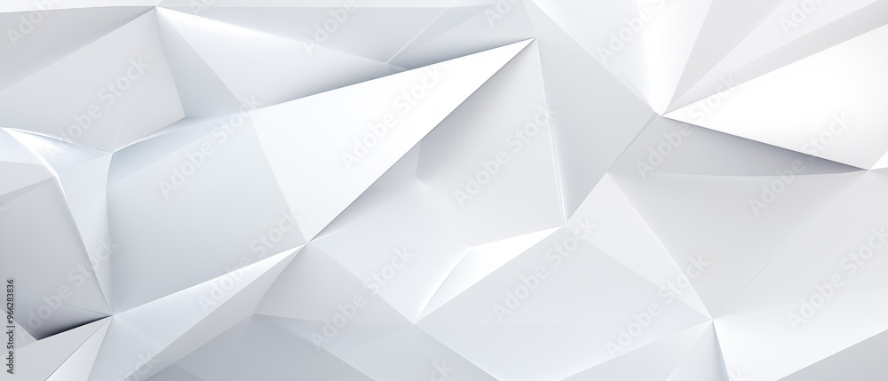 Poster abstract geometric background consisting of volumetric triangles, polygons.