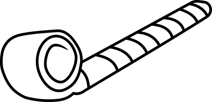 Party Blower Outline
