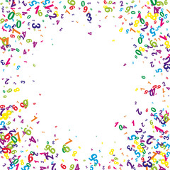 School math notebook cover. Colorful childish