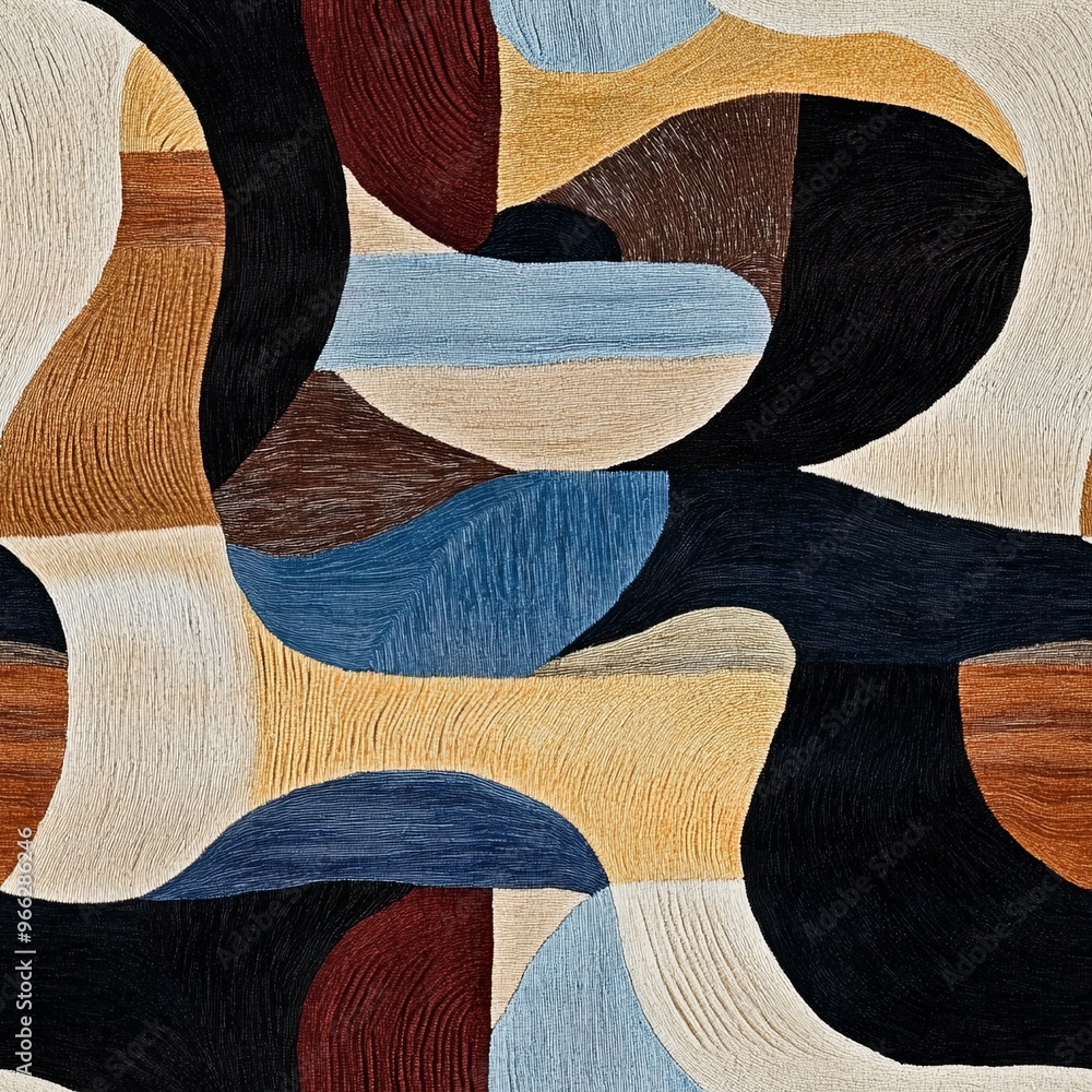 Poster this stylish pattern features abstract shapes and rich textures perfect for backgrounds