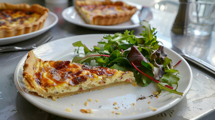 Quiche Lorraine With Side Salad French Caf.