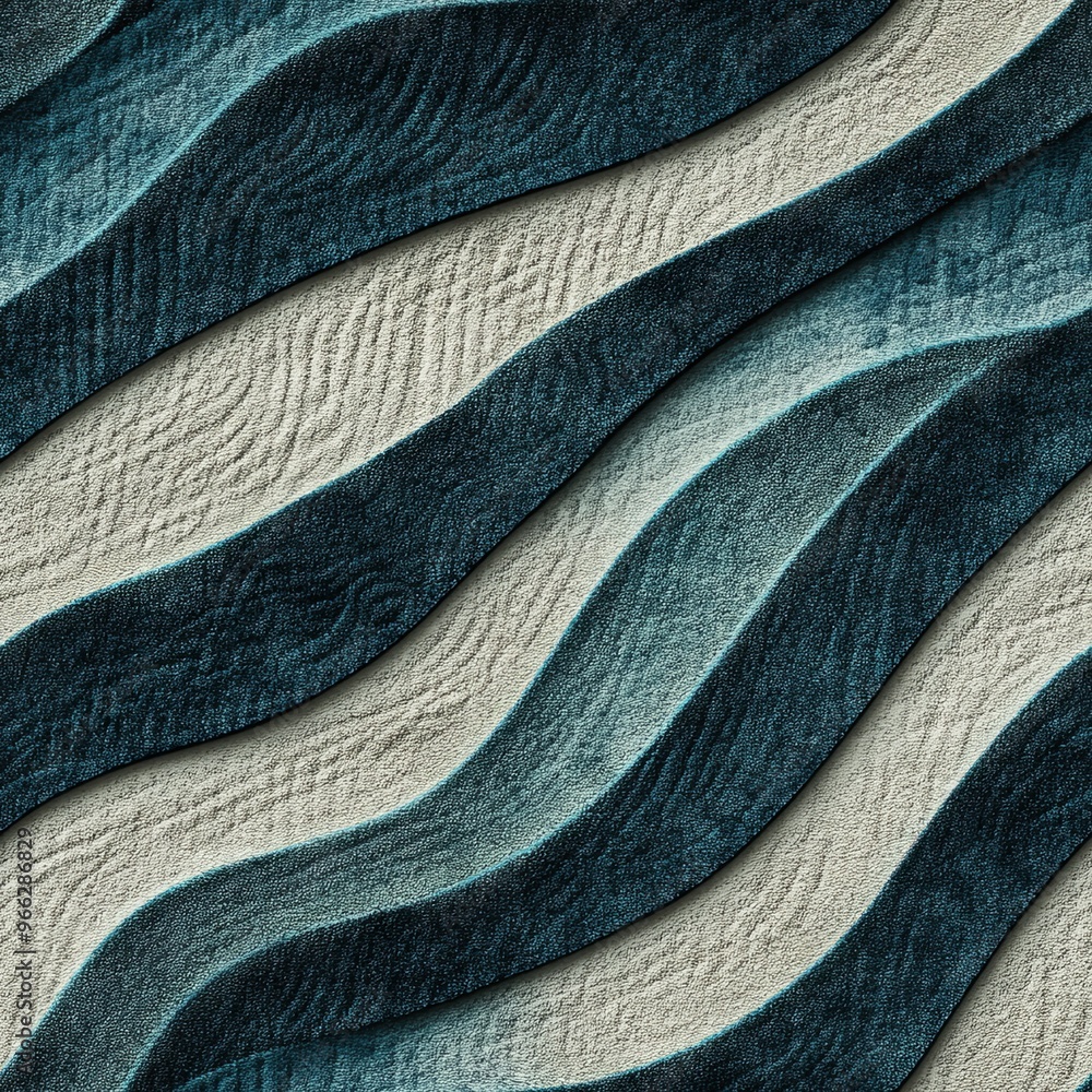 Poster sophisticated waves flow in calming colors perfect for enhancing any space with elegance