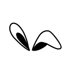 Hand Drawn Rabbit Ears 