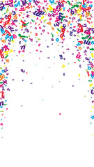 School notebook cover. Colorful childish floating