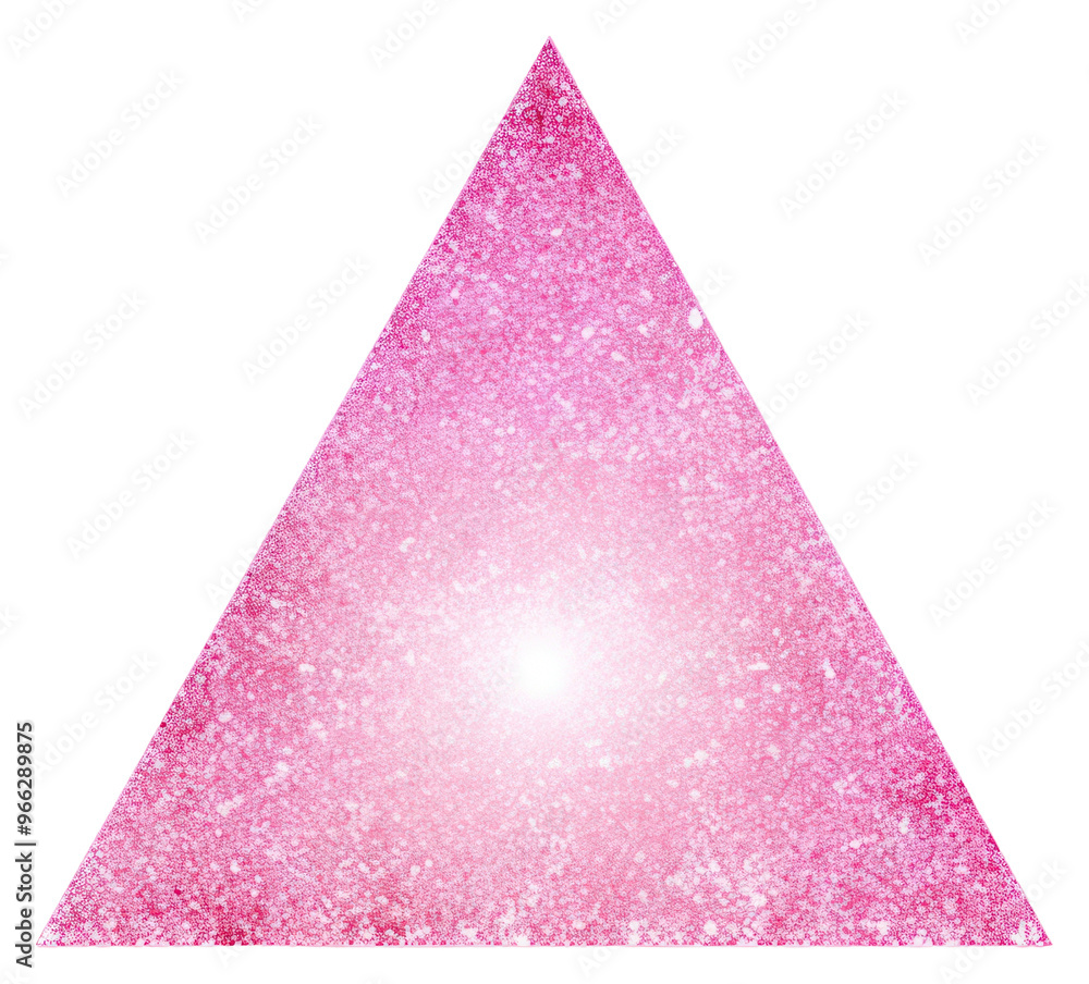 Poster PNG Pink Triangle icon triangle glitter shape.