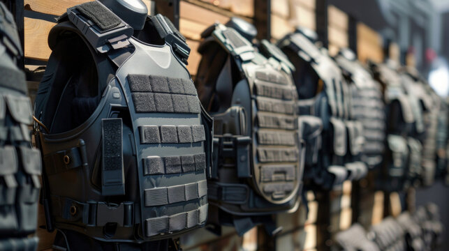 Bulletproof Vest: Body armor designed to protect against firearm projectiles and shrapnel