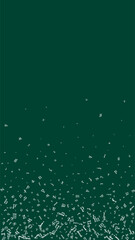 Scattered letters of latin alphabet. White chalk