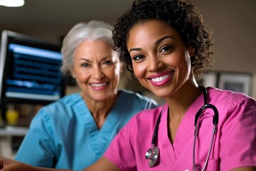 A home health aide helping a patient with Alzheimerâ€™s, providing memory care by guiding them through daily tasks and offering reassurance