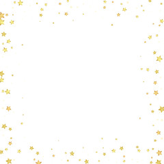 Magic stars vector overlay.  Gold stars scattered