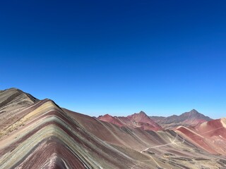 Rainbow mountain in Peru