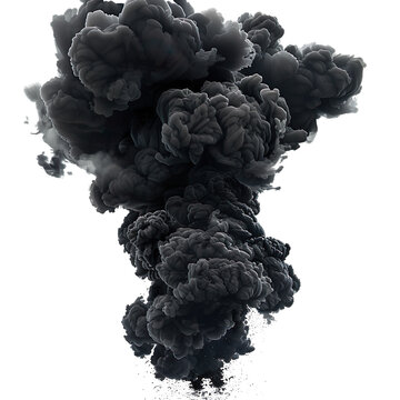 recommend clip art: Dramatic Dark Smoke Explosion on a Transparent Background