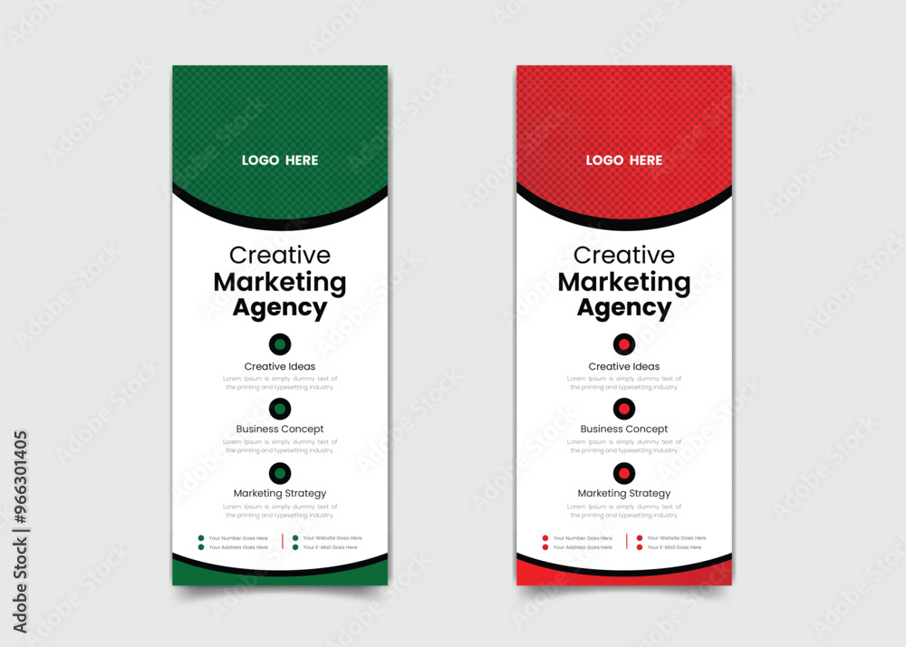 Wall mural roll up banner design template, vertical, abstract background, pull up design, modern colorful banne