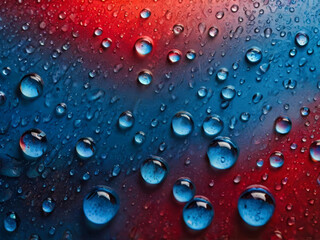 gradient blue red water drops