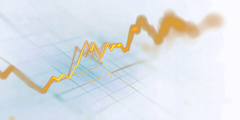 Naklejka premium PNG Dynamic financial data graph illustration