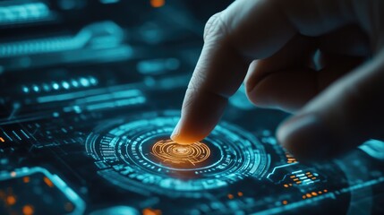 Businessman touching a financial graph and stock market chart on a virtual screen background,