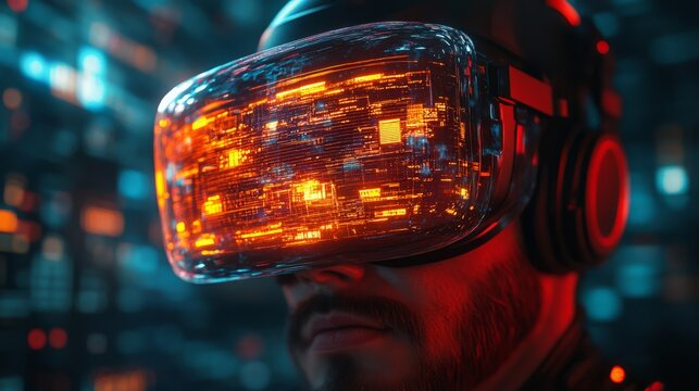 Exploring a virtual reality world centered around cybersecurity and digital protection techniques