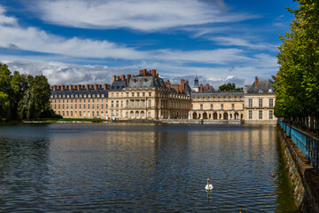 View of the royal residence in France