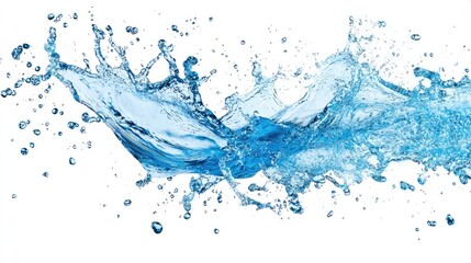 blue water splash
