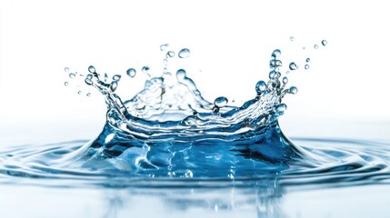 blue water splash