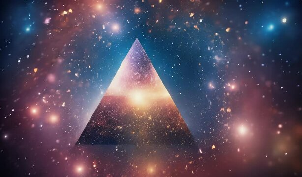 "Mystical Pyramid in the Cosmos"
