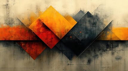 dynamic geometric shapes flow across sleek corporate backdrop sharp angles and muted tones convey professionalism and innovation