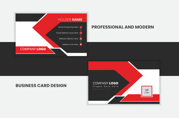 Creative and corporate business card design layout 