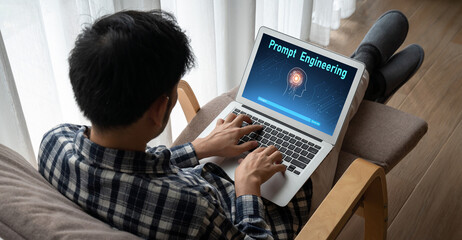 Generative AI virtual assistant tools for prompt engineer and user for ease of engage artificial intelligence AI technology help people to work with generative AI functions by prompting the AI snugly