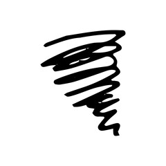 もやもや、ごちゃごちゃのマーク　シンプルな手描きイラスト