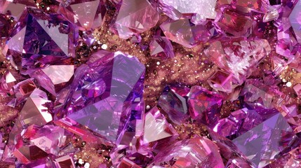 Fototapeta premium Precious crystals are believed to have healing properties. Their beauty and energy make them a favorite among collectors.