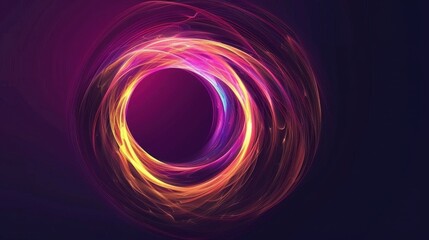 Abstract digital artwork features a circle background. The design is geometric and round.
