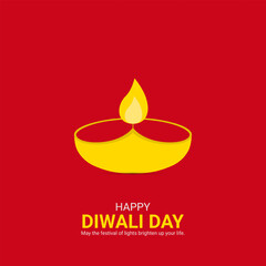 Happy Diwali Indian festival, Diwali creative concept, Design for banner, poster 3D Illustration.