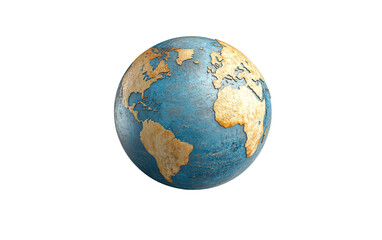 3D icon globe world on transparent background, png	