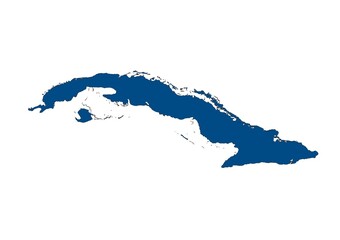 Mapa de Cuba © Stockchi