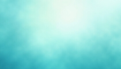 Abstract light cyan and aqua gradient noisy grain background texture